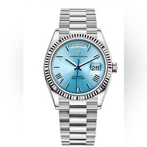 Pagani Design Tiffany blue face  Day-Date 36MM Automatic Mechanical Watch unisex